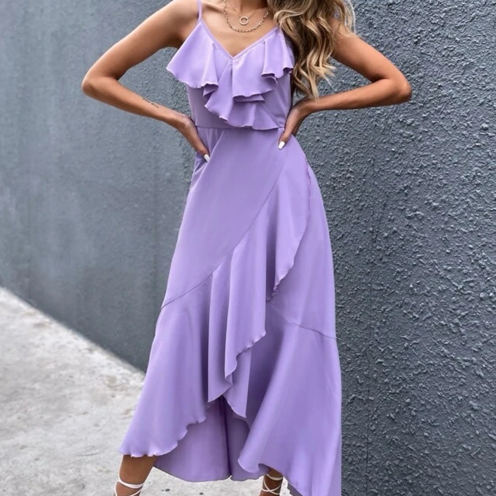 Ruffle Wrap Dress
